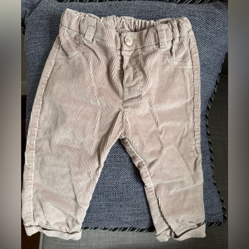 Mayoral Beige Corduroy Baby Pants